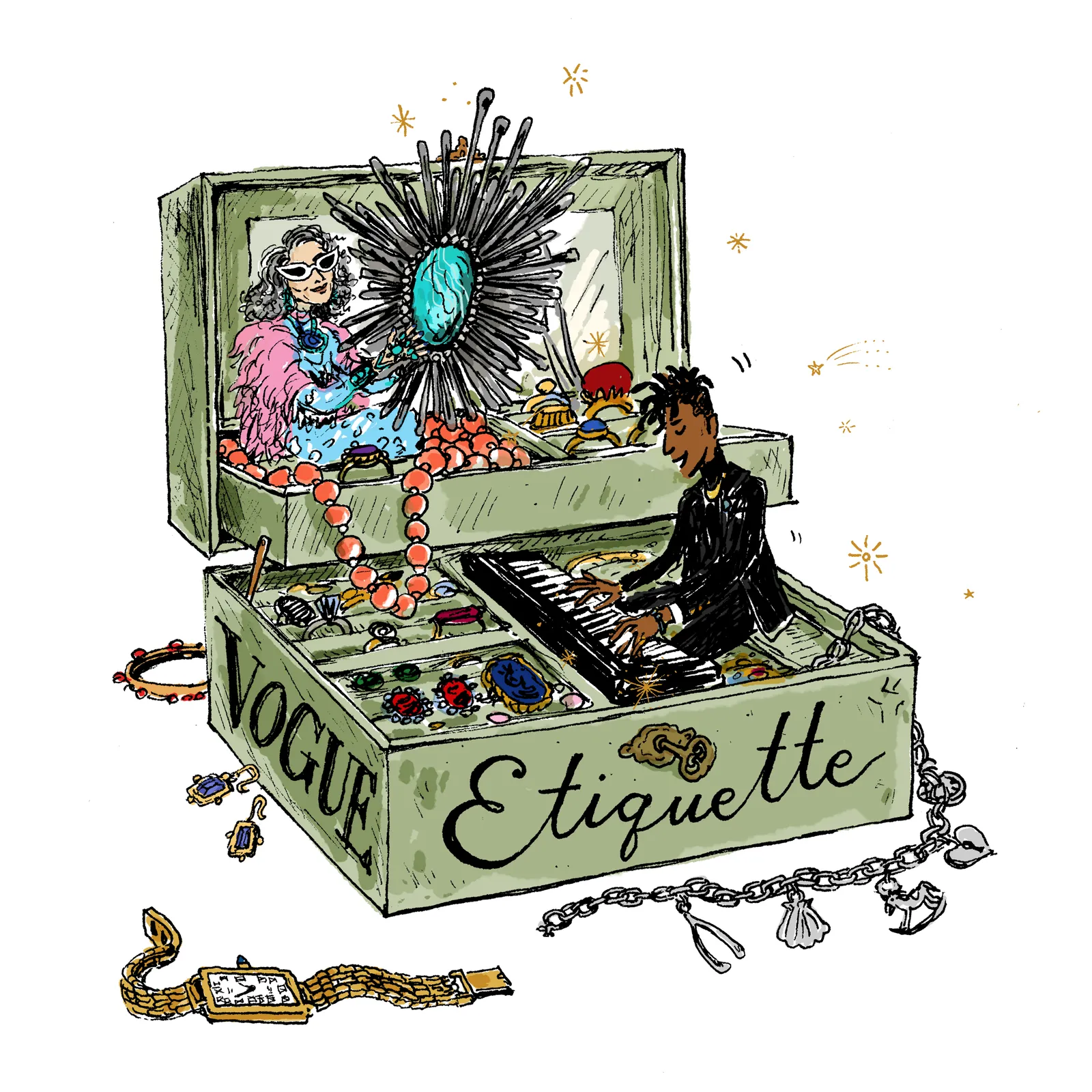 Vogue Etiquette: Jon Batiste and Lisa Eisner on Diamond Decorum and Jewelry Dos and Don'ts